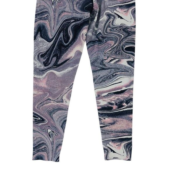 Victorias Secret Yoga Pants Leggings Size 12 Multicolor Marble Print Active Gym‎ - Picture 7 of 9